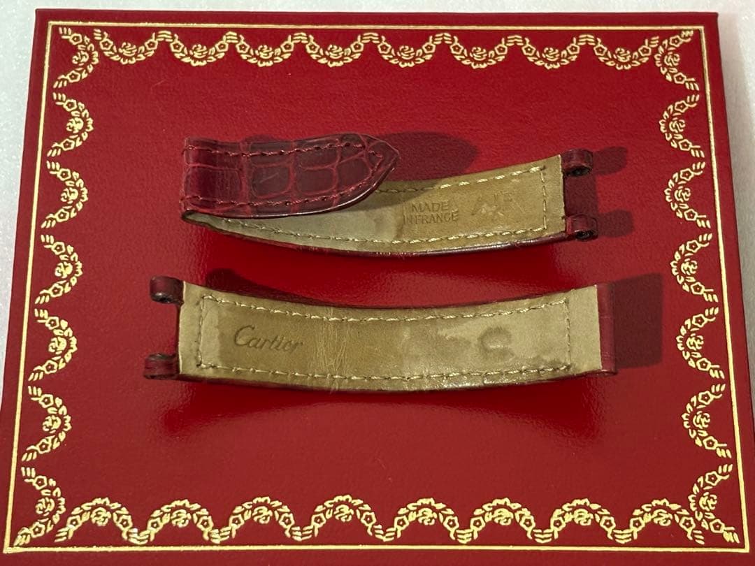【美品】 Cartier 純正 時計ベルト クロコ