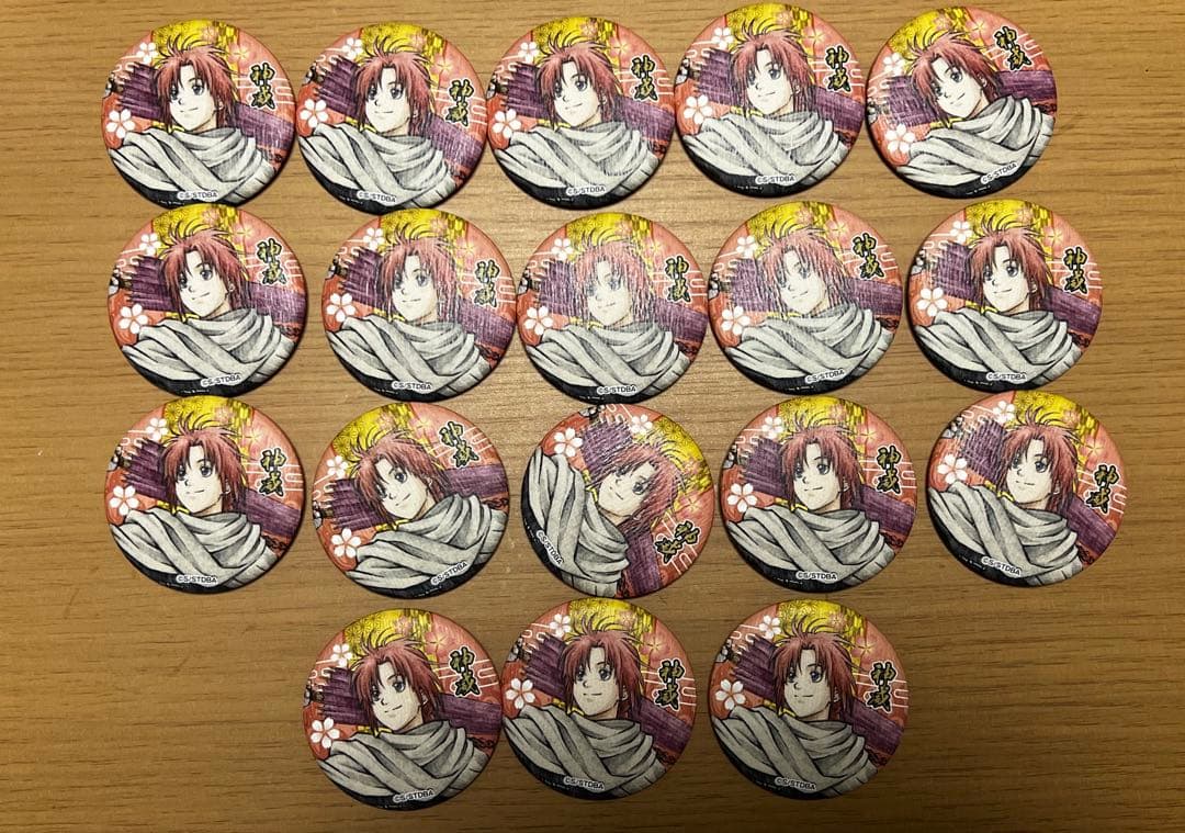 銀魂　キャラポップアップストア　和紙風缶バッジ　花鳥風月　神威　18個セット