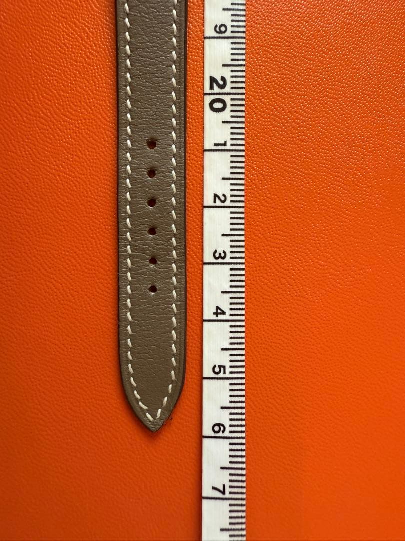 超美品　HERMES ケープコッド　ストラップ　エトゥープ　レザーベルト　二重巻