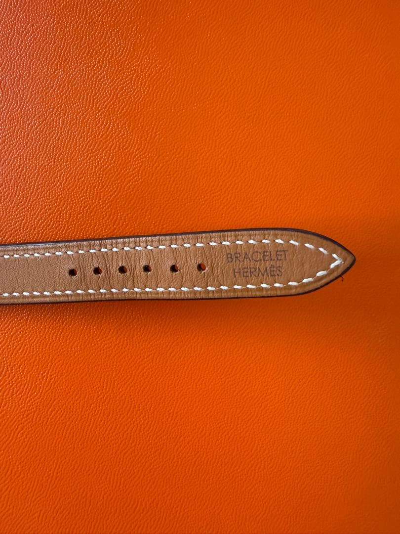 超美品　HERMES ケープコッド　ストラップ　エトゥープ　レザーベルト　二重巻