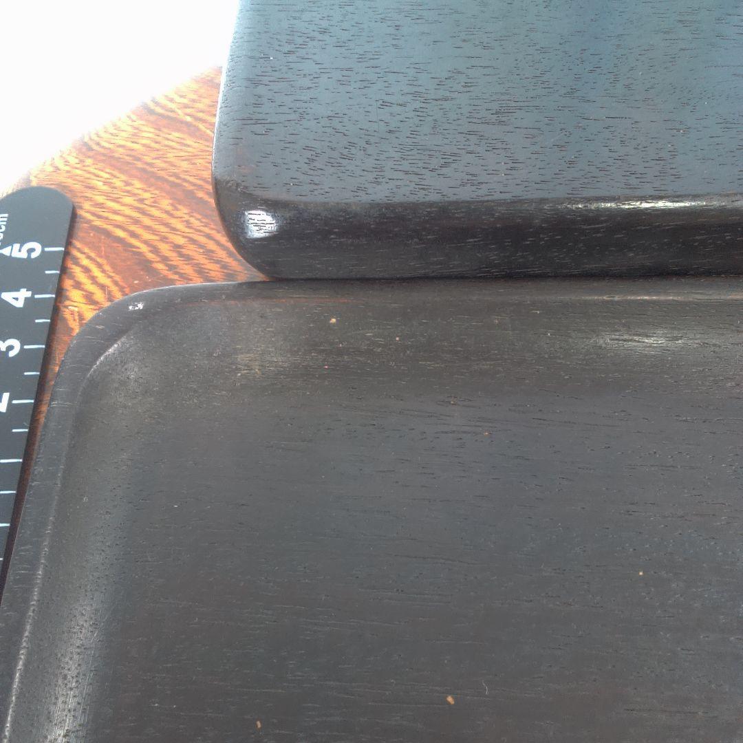 骨董６木製円形茶道具 蓋付き 約10cm