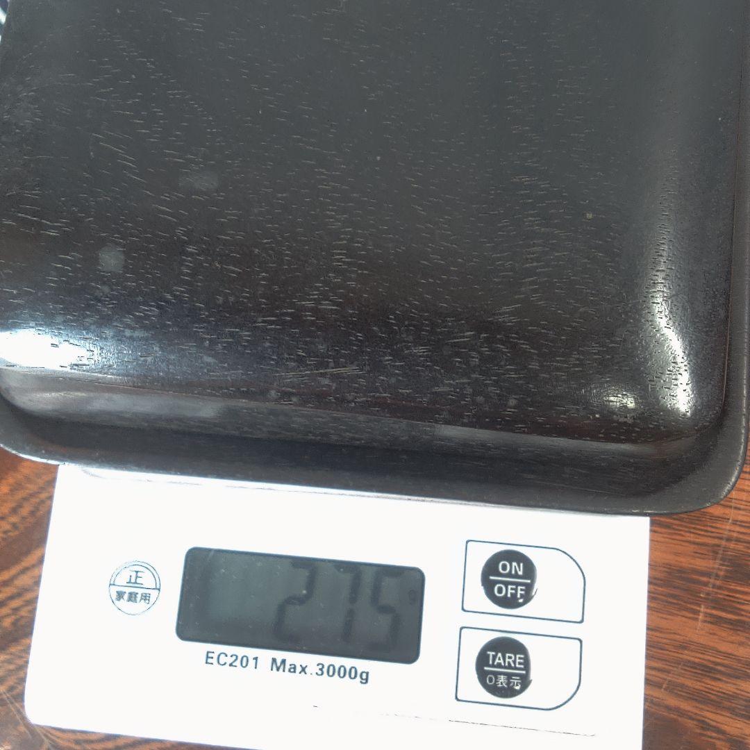 骨董６木製円形茶道具 蓋付き 約10cm