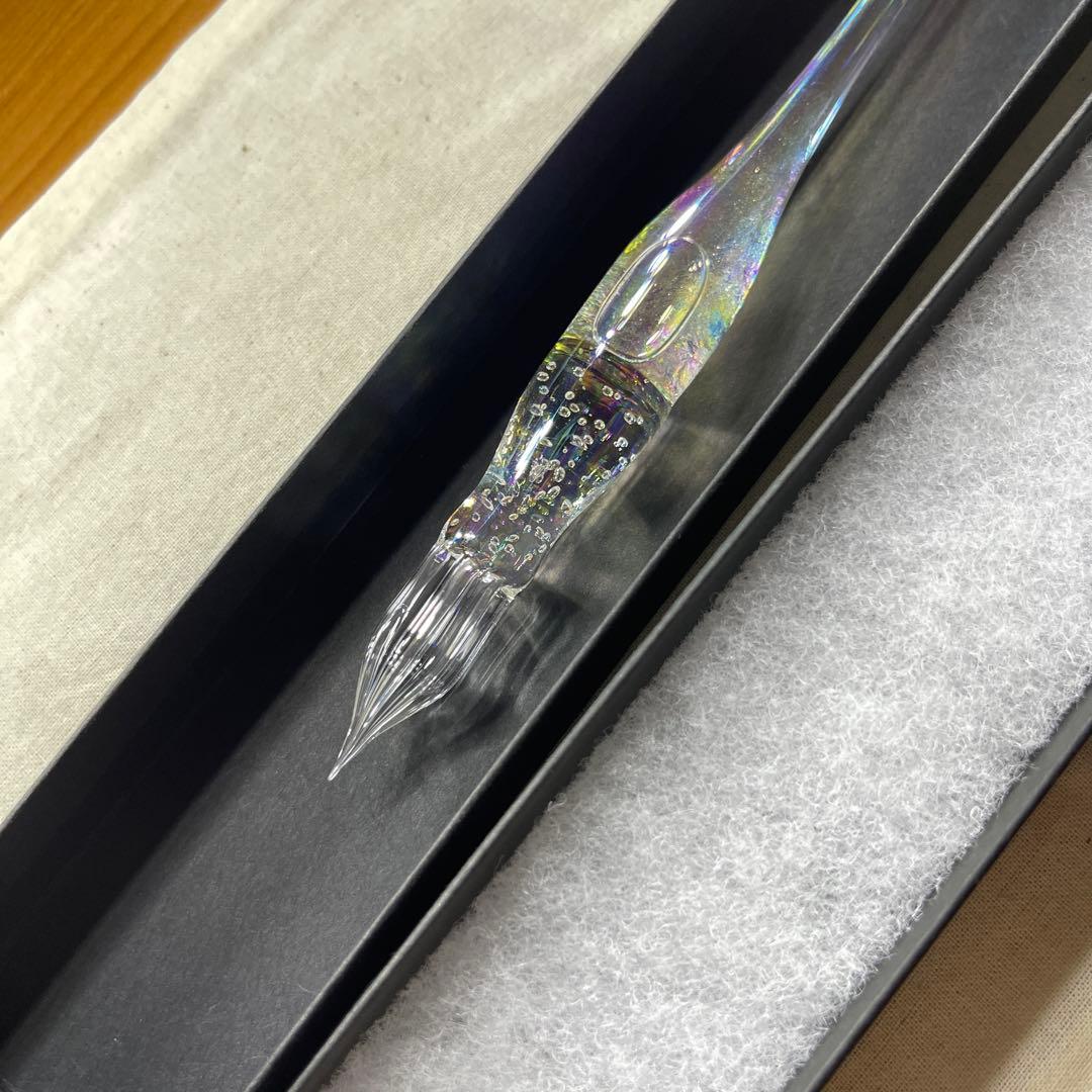 匿名配送　aunガラスペン　ストームガラスペンしゃぼん玉泡