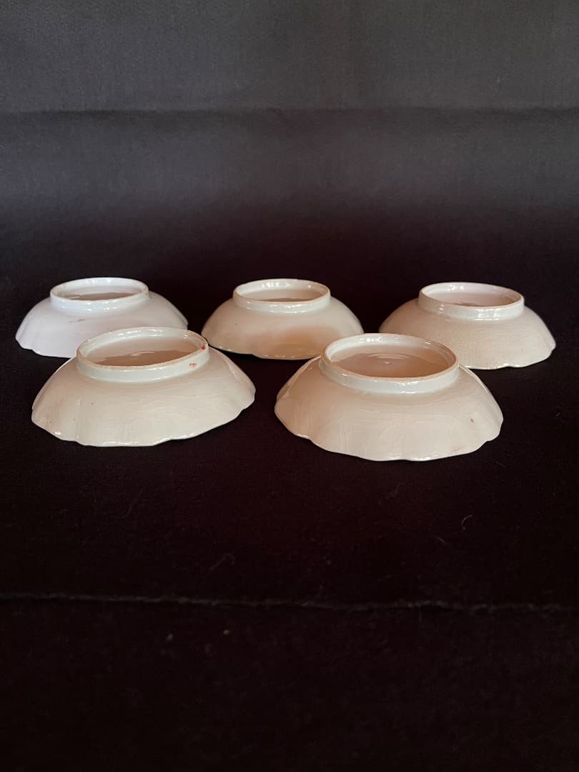 古伊万里　赤絵　豆皿　5枚揃え