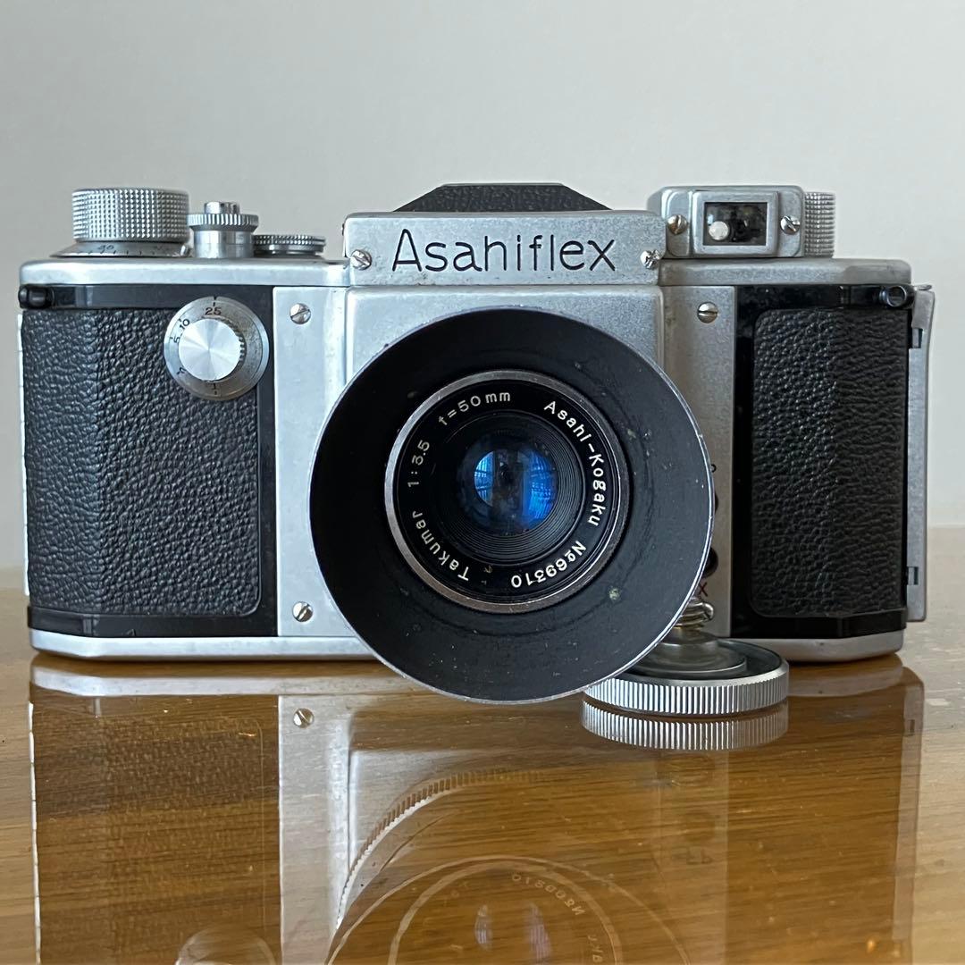 Asahiflex アサヒフレックス 一眼レフカメラ　革ケース付き