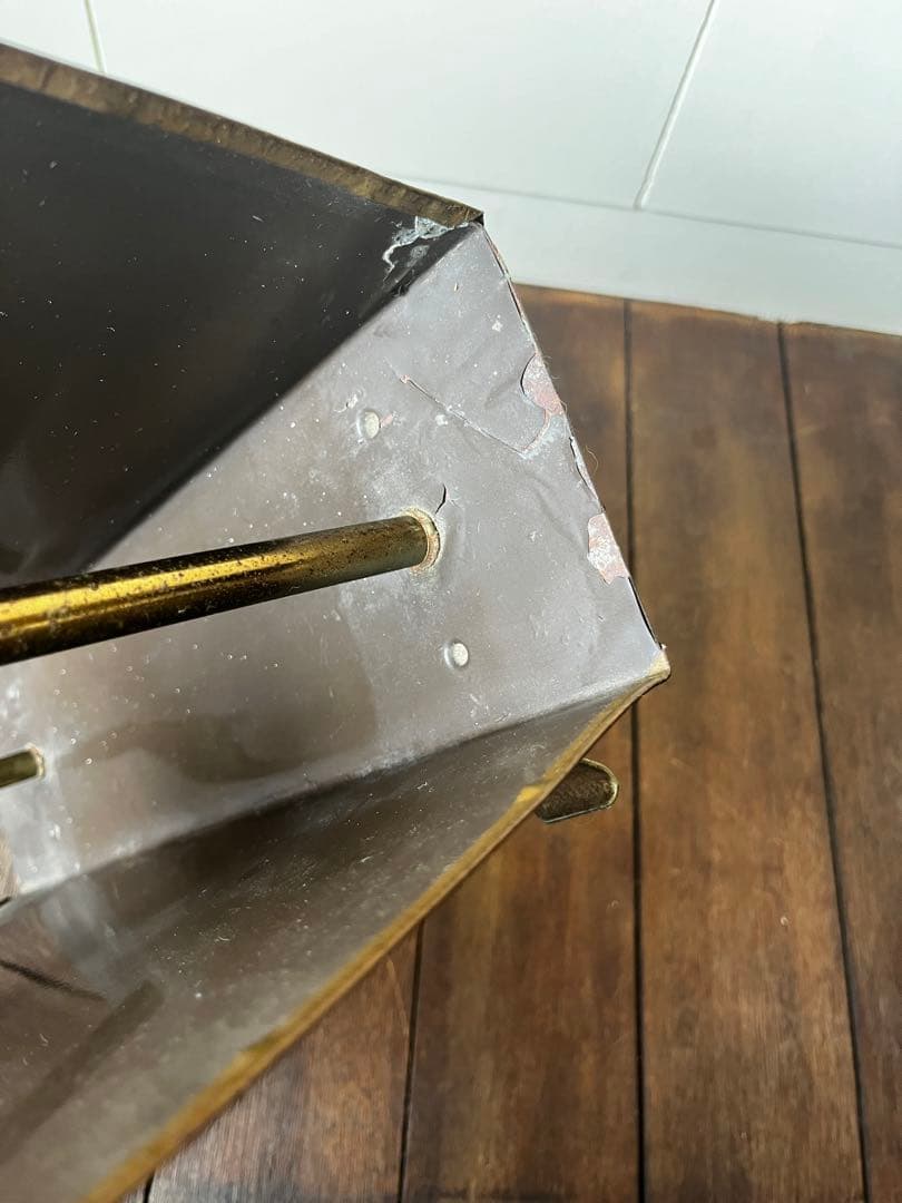 限定セール✰イギリスヴィンテージ真鍮マガジンラックアンティークPeerage