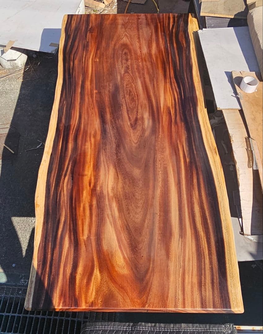 モンキーポッド　一枚板　最高級　ダイニング　テーブル　リビング　ウォールナット