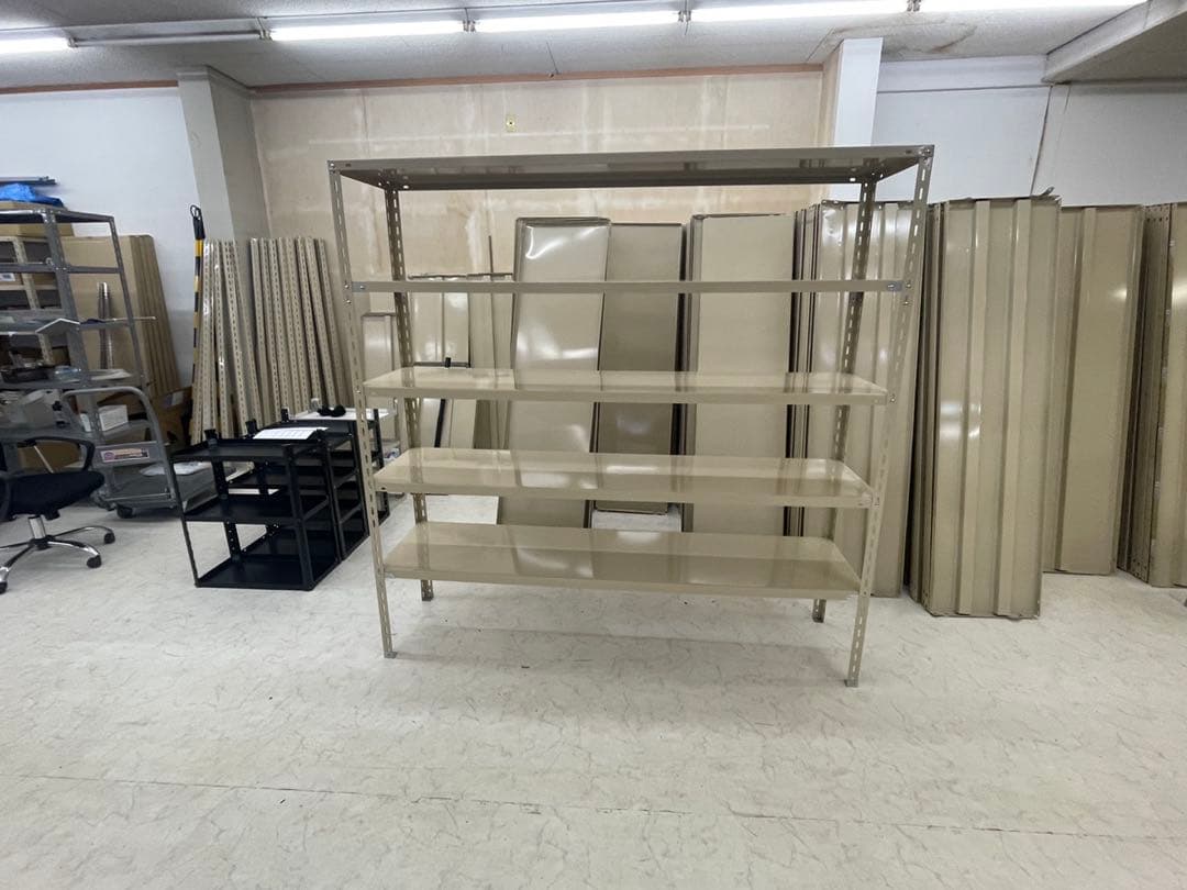スチールラック 180×45×180 5段 ベージュ 1台分 福井県引き取り限定