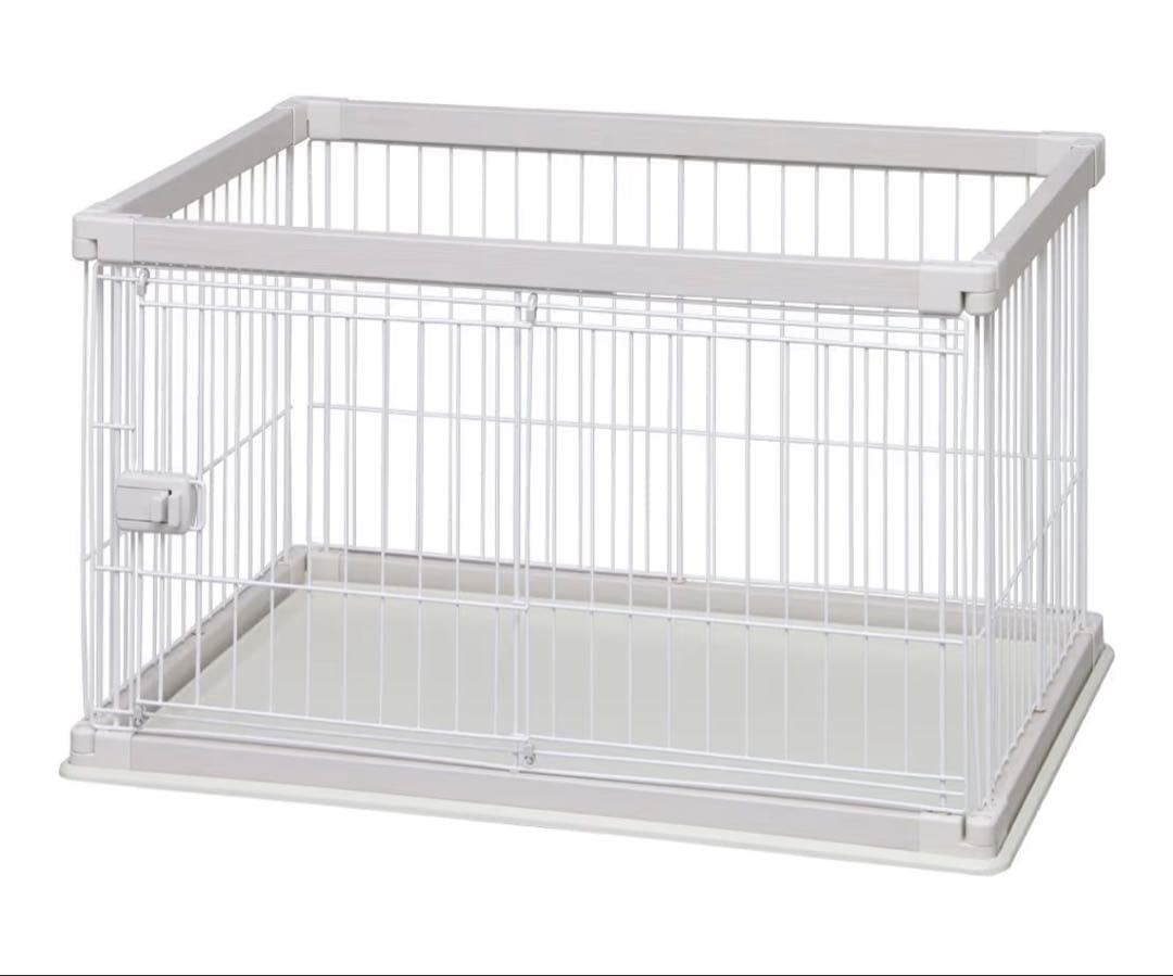 アイリスオーヤマ ウッディサークル ホワイト 小型犬用