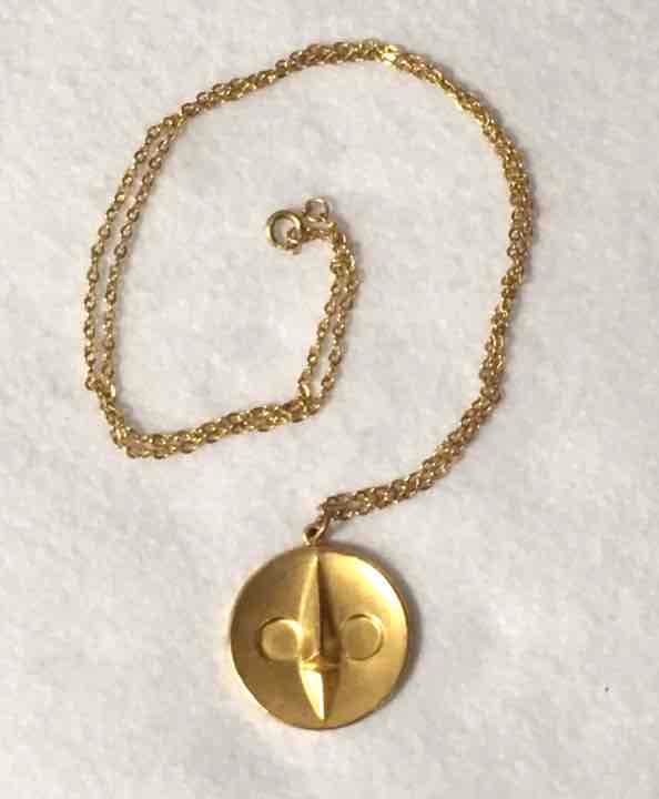 希少 当時品 太陽の塔 ネックレス チャーム ペンダントトップ 大阪万博 B