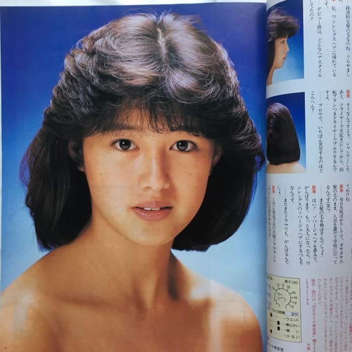 【画像確認用出品】明星 ヘアカタログ 87冬号 1987 本田美奈子 渡辺満里奈