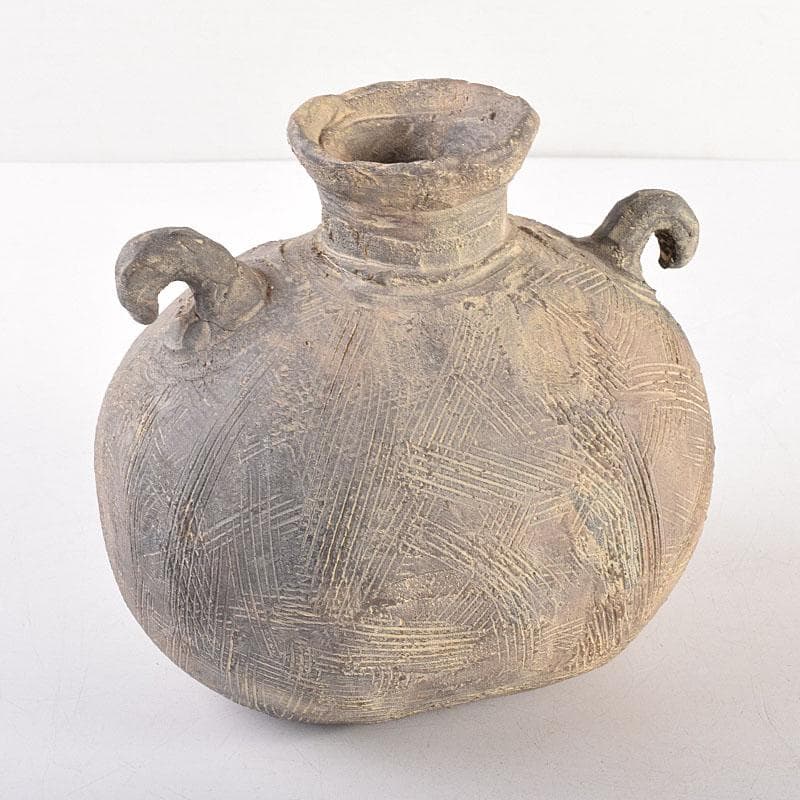 朝鮮美術　須恵器　新羅土器　新羅無細土　壷　　V　R8559