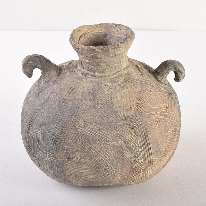 朝鮮美術　須恵器　新羅土器　新羅無細土　壷　　V　R8559