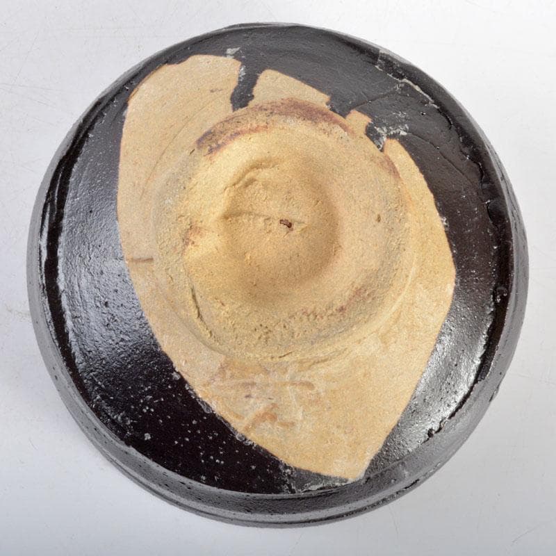 茶道具　河井寛次郎作　黒茶碗　共箱　D　R4726