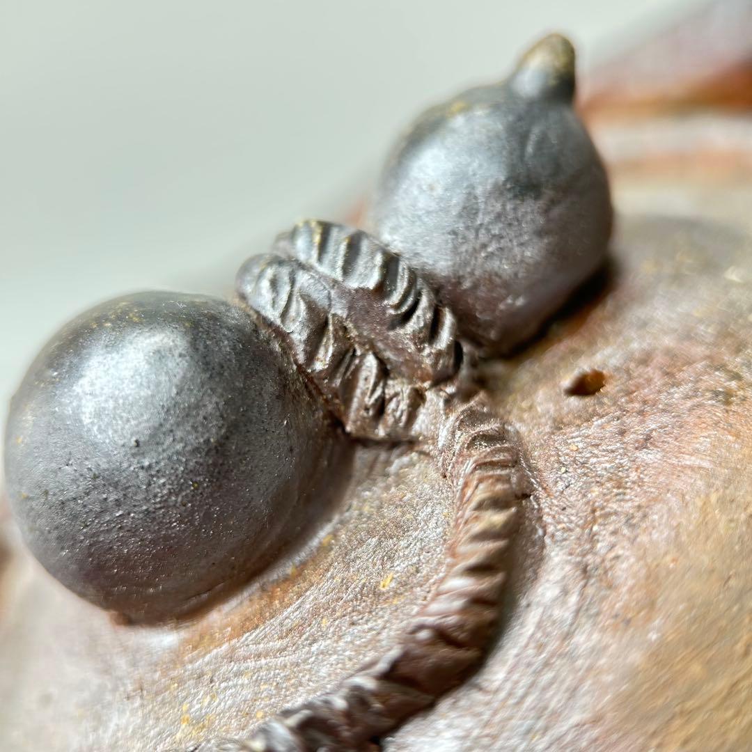 石田安弘 備前焼瓢宝瓶 般若心经人気作者 急須 茶注 煎茶 茶道具