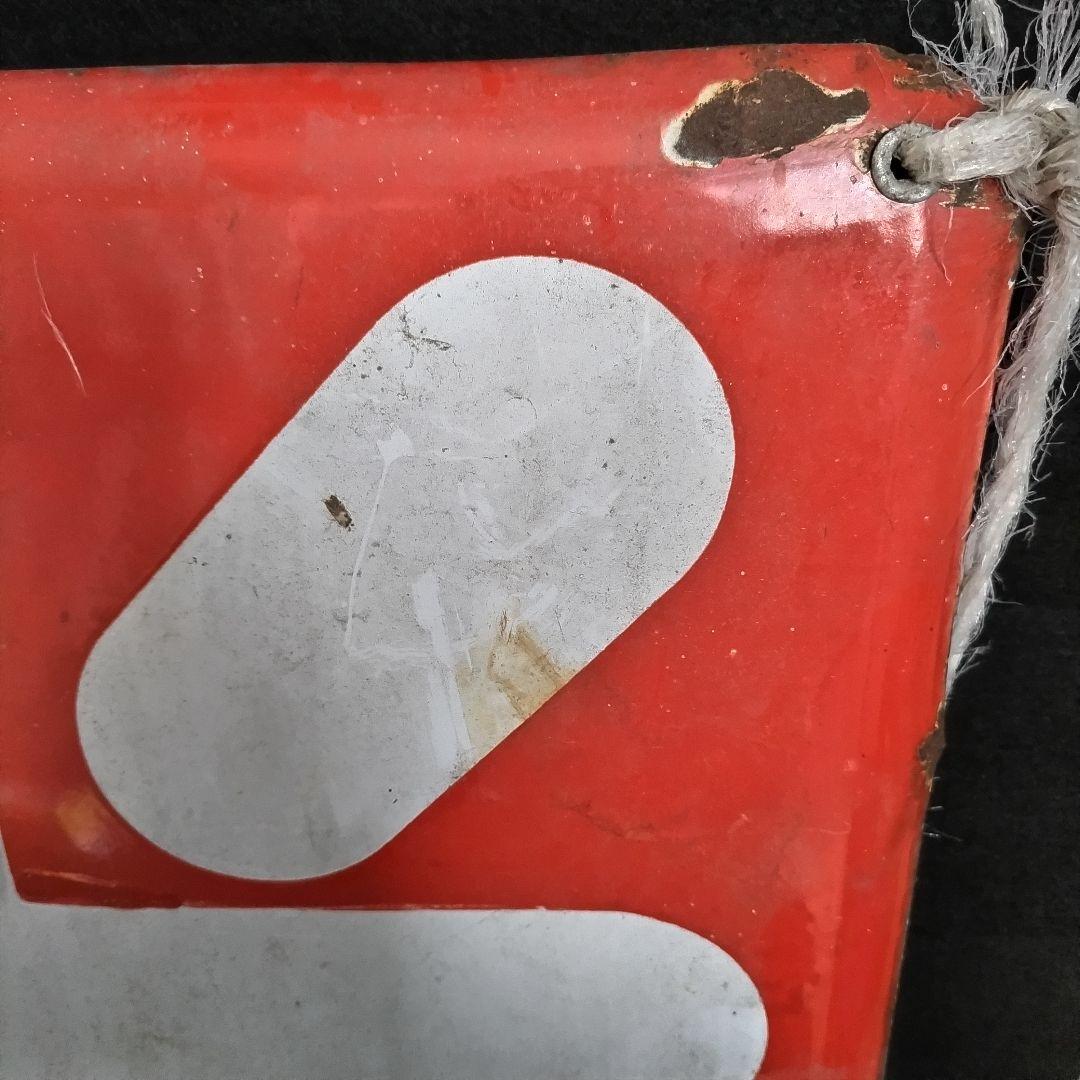 光自転車 琺瑯看板 ホーロー看板 45×45 昭和レトロ