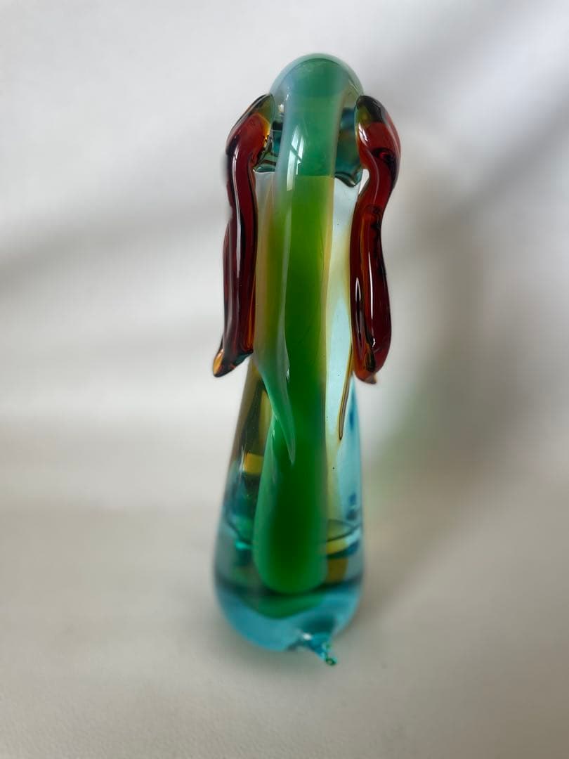 海外作家 ガラス細工 犬 ビーグル犬 ダックスフンド ガラス工芸 32.5cm