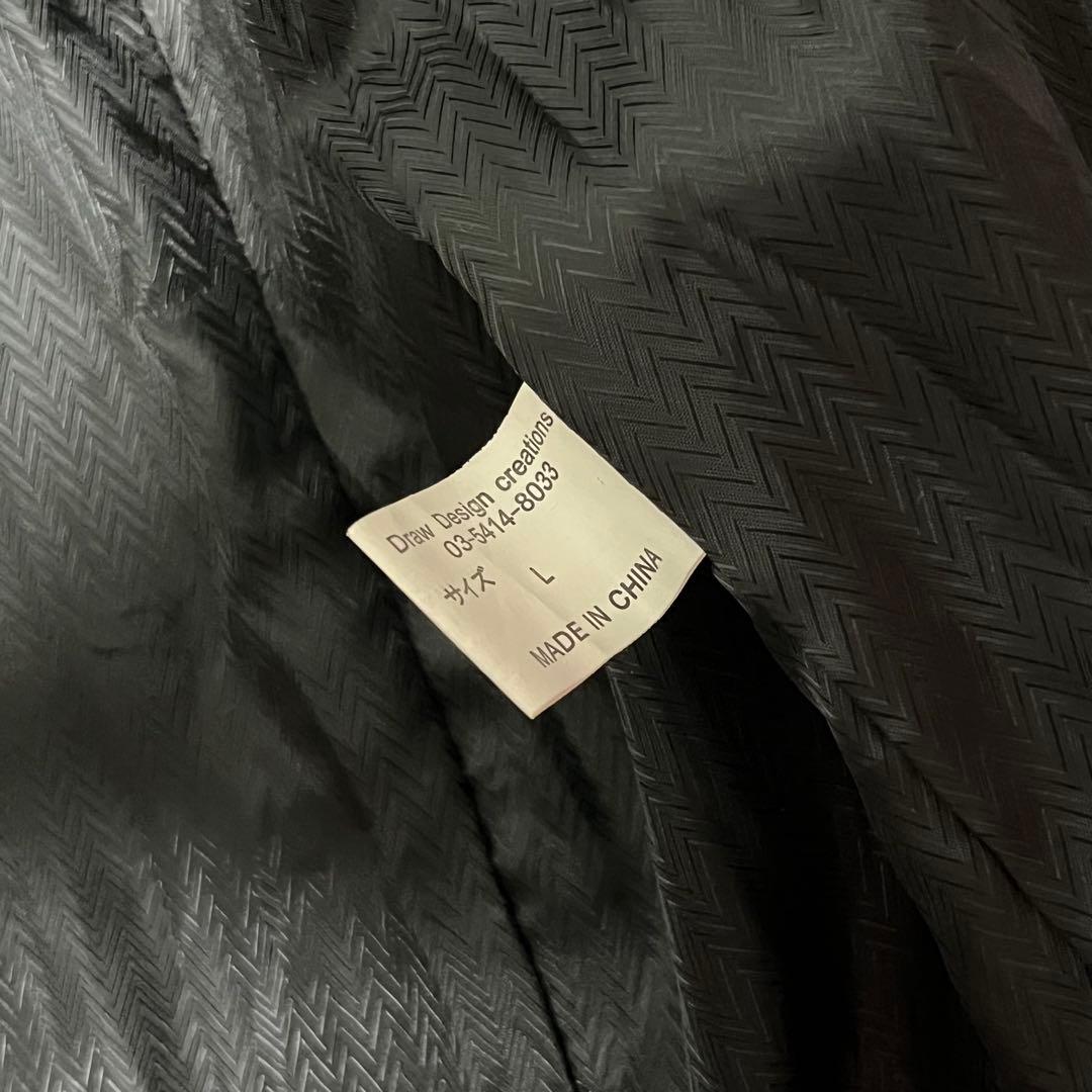 Y2K grunge real leather シワ加工　お兄系 平成初期 L