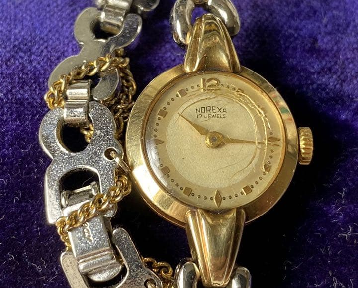 ビンテージ　NOREXAの南京虫　14金時計
