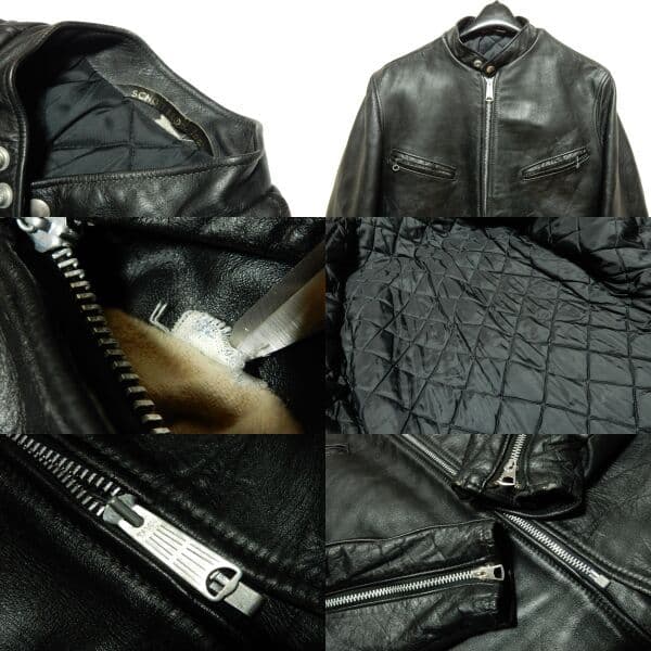 TALONジップ！逆ハの字！人気サイズ38！ショット641XXレザーシングル