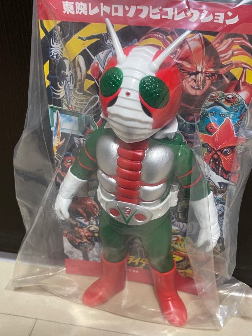 メディコムトイ　仮面ライダーV3 ソフビ　東映レトロコレクション　面取れソフビ