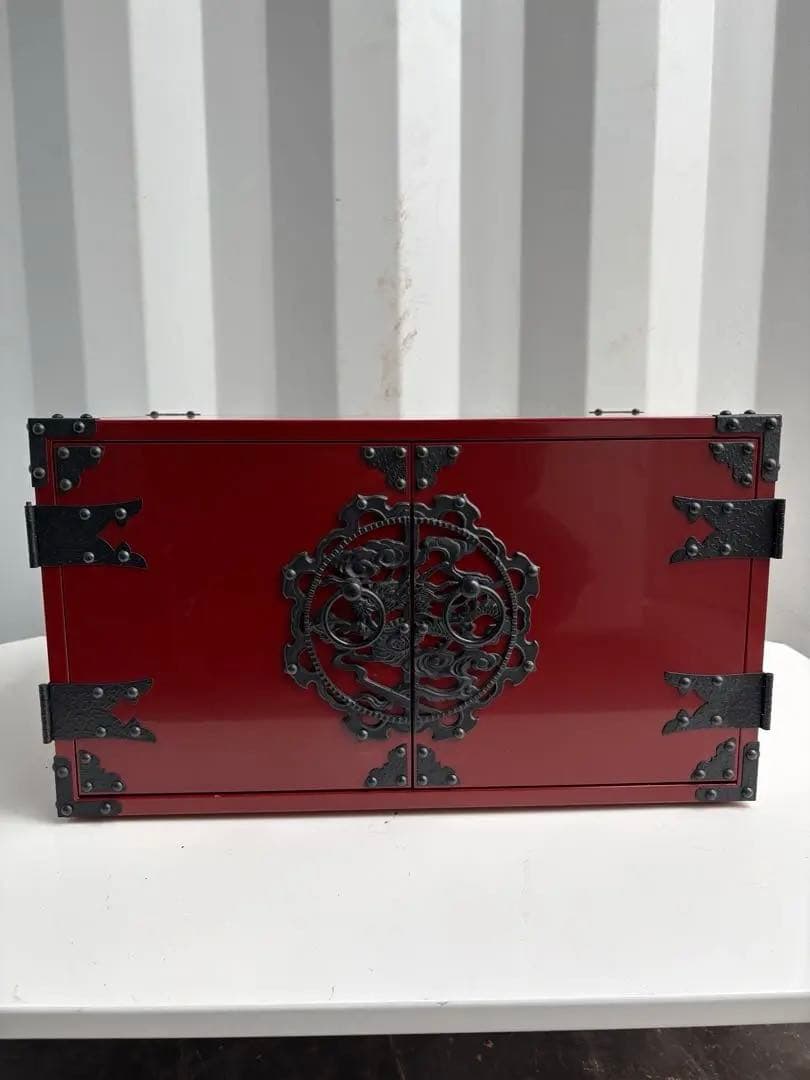 【極上品】時代風　赤家具　収納家具　送料無料