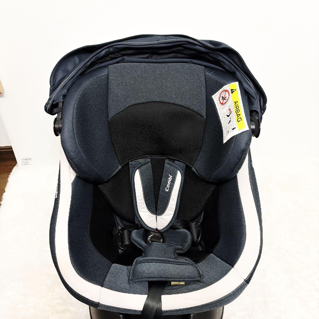美品 Combi コンビ チャイルドシート　ISOFIX JJ800 ネイビー