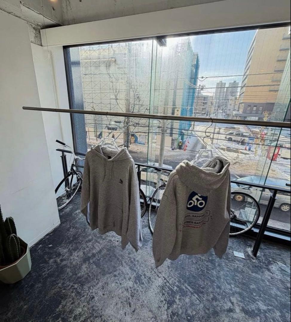 WAKE sapporo × barber sakota パーカー Mサイズ