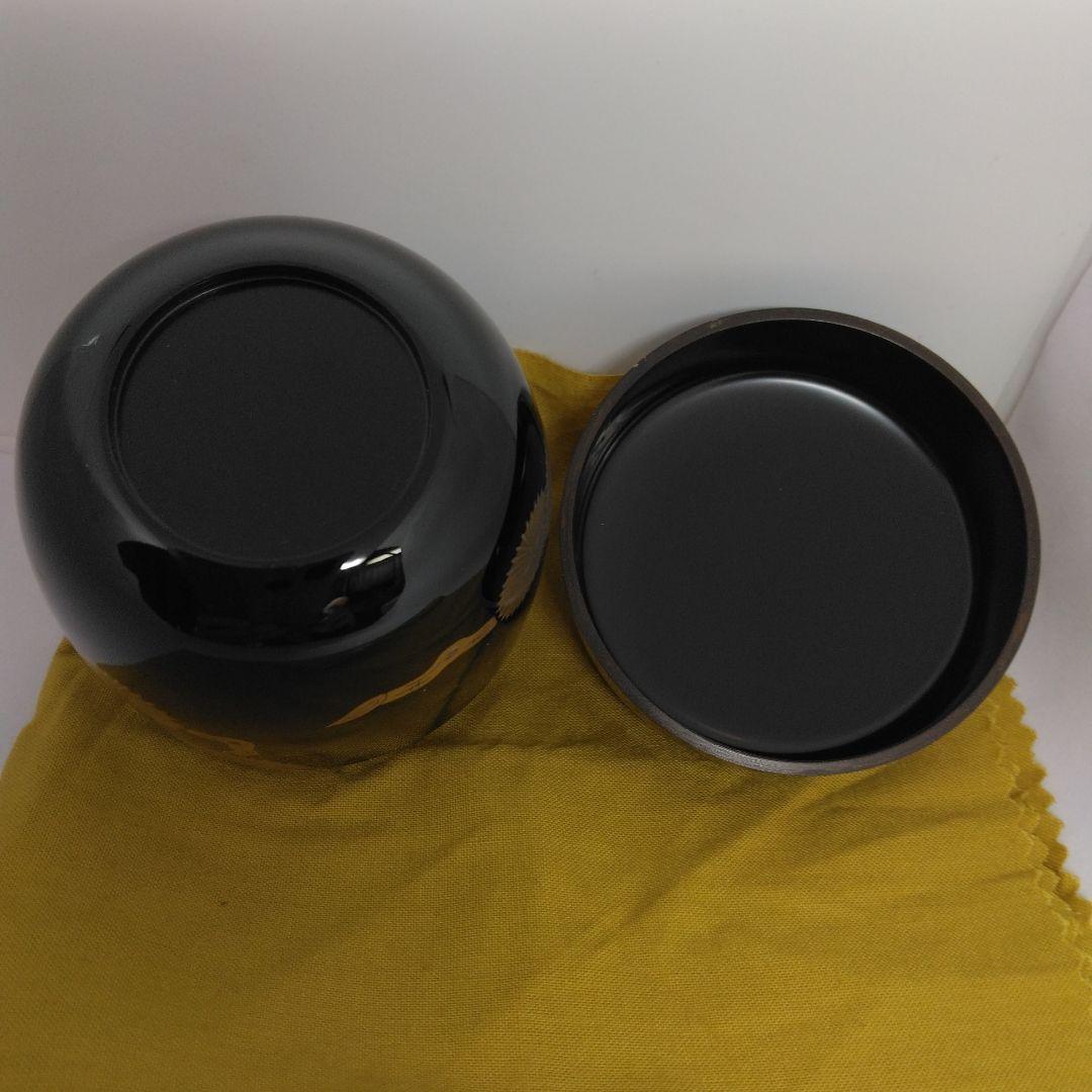 山下泰園 作 枝唐松 中棗 螺鈿 共箱