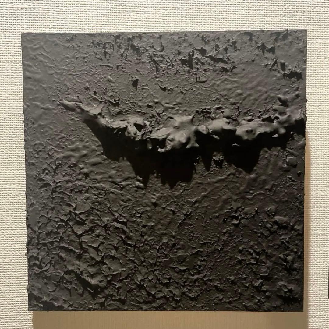 黒いテクスチャーアート 3枚セット ｜抽象画 絵画 アートパネル 現代アート