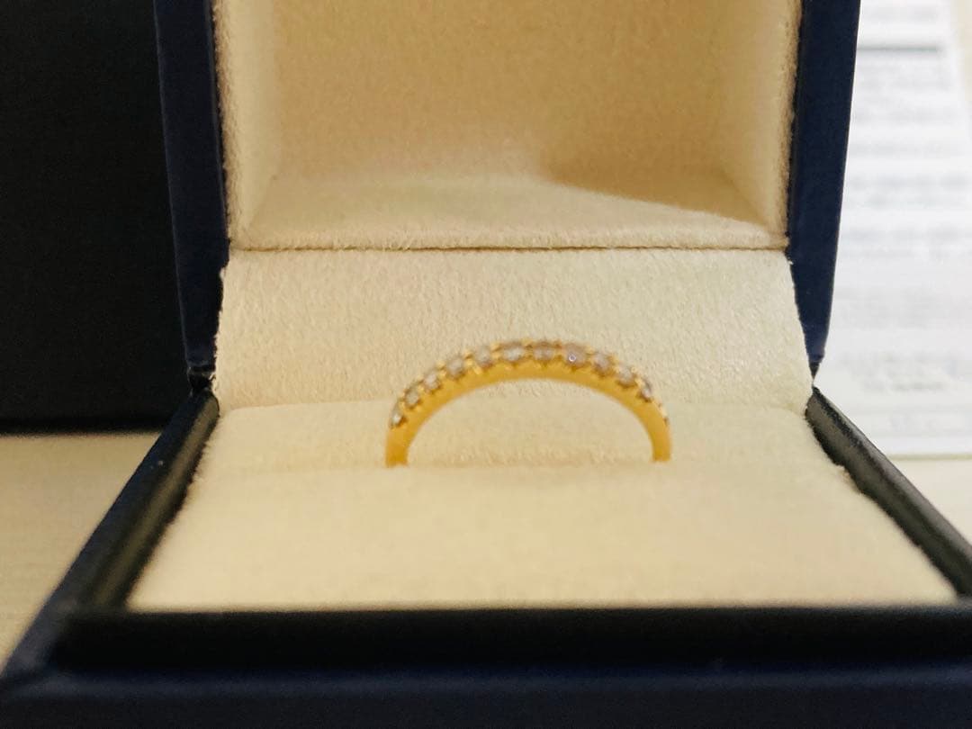 Vendome Aoyama ハーフエタニティ ピンキーリング 0.18ct