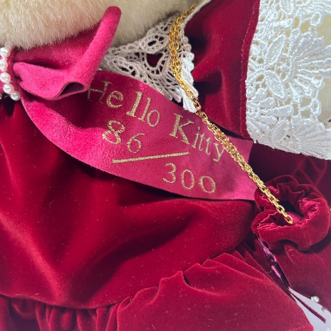 300体 限定 サンリオ ハローキティ ぬいぐるみ ベルベット ドレス