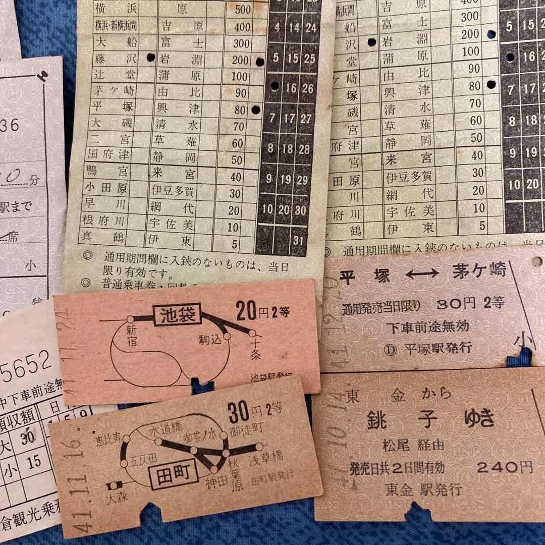 切符コレクション　硬券200枚以上　特急券など　昭和41年〜42年