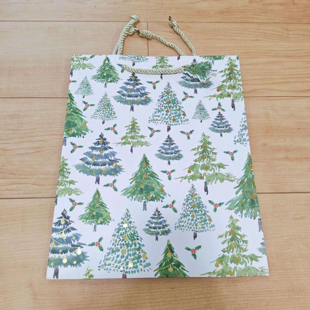 クリスマスギフトバッグ 持ち手付きクリスマストートバッグ バルク、ギフト
