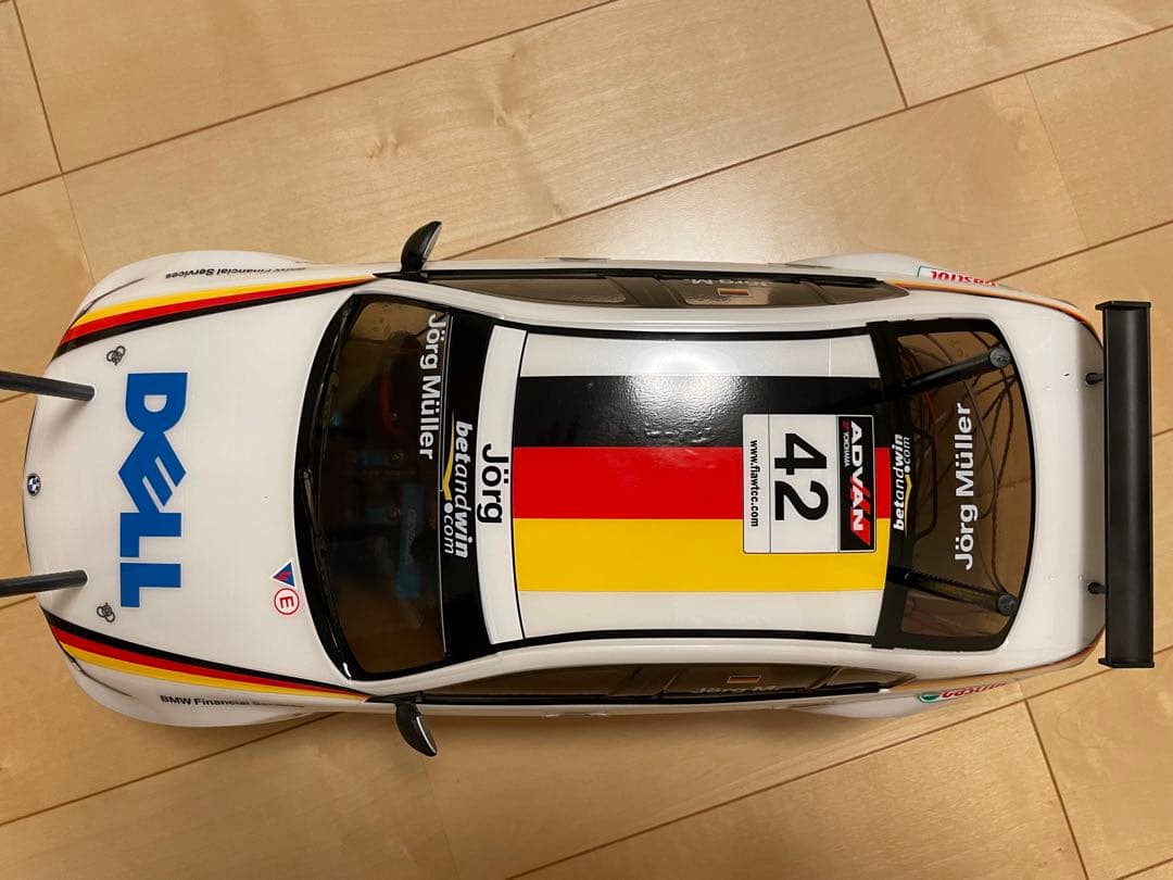 未走行　作成済み　タミヤ　BMW 320si ライトユニット組み込み