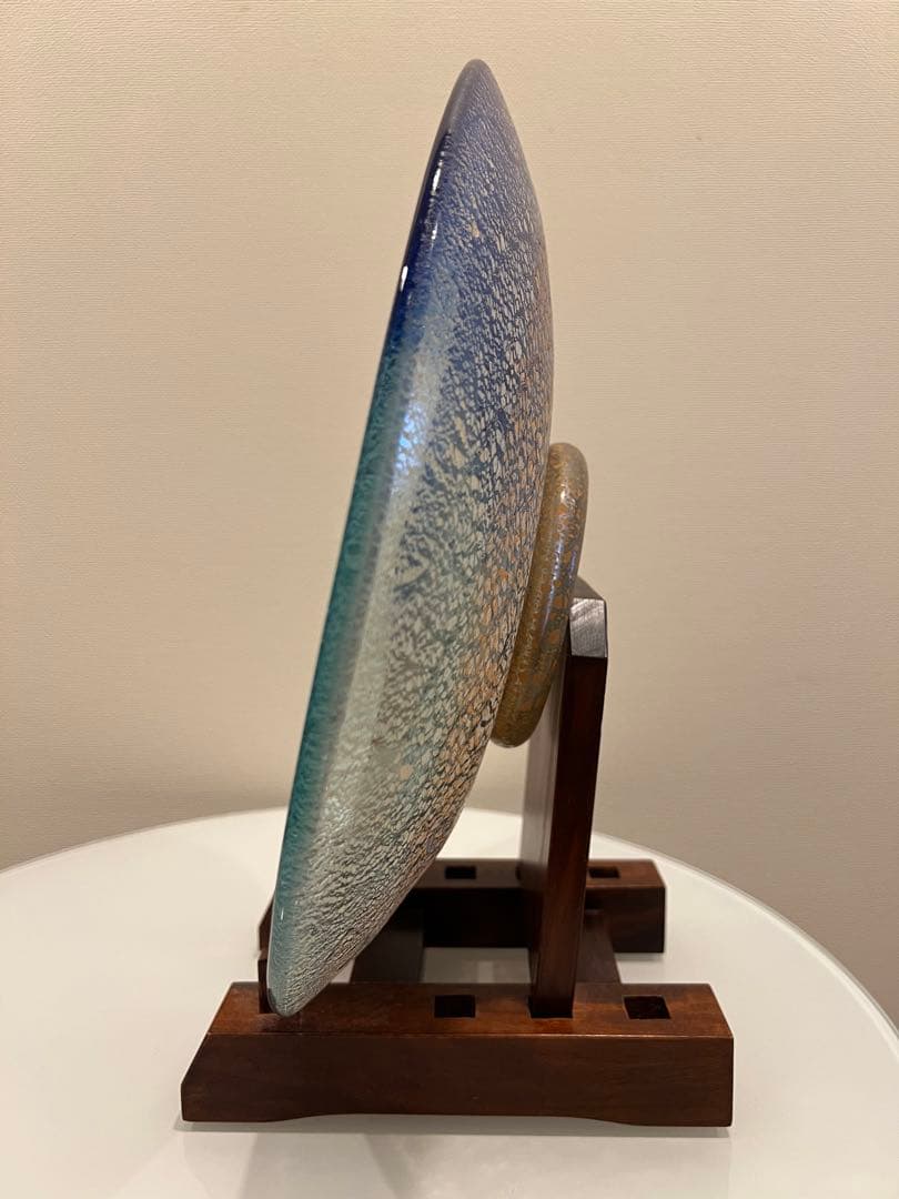 ⭐️期間限定お値下げ中　琉球ガラス　稲嶺盛吉　大皿