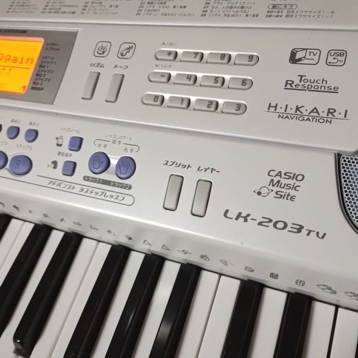 CASIO 電子キーボード ヒカリナビゲーション