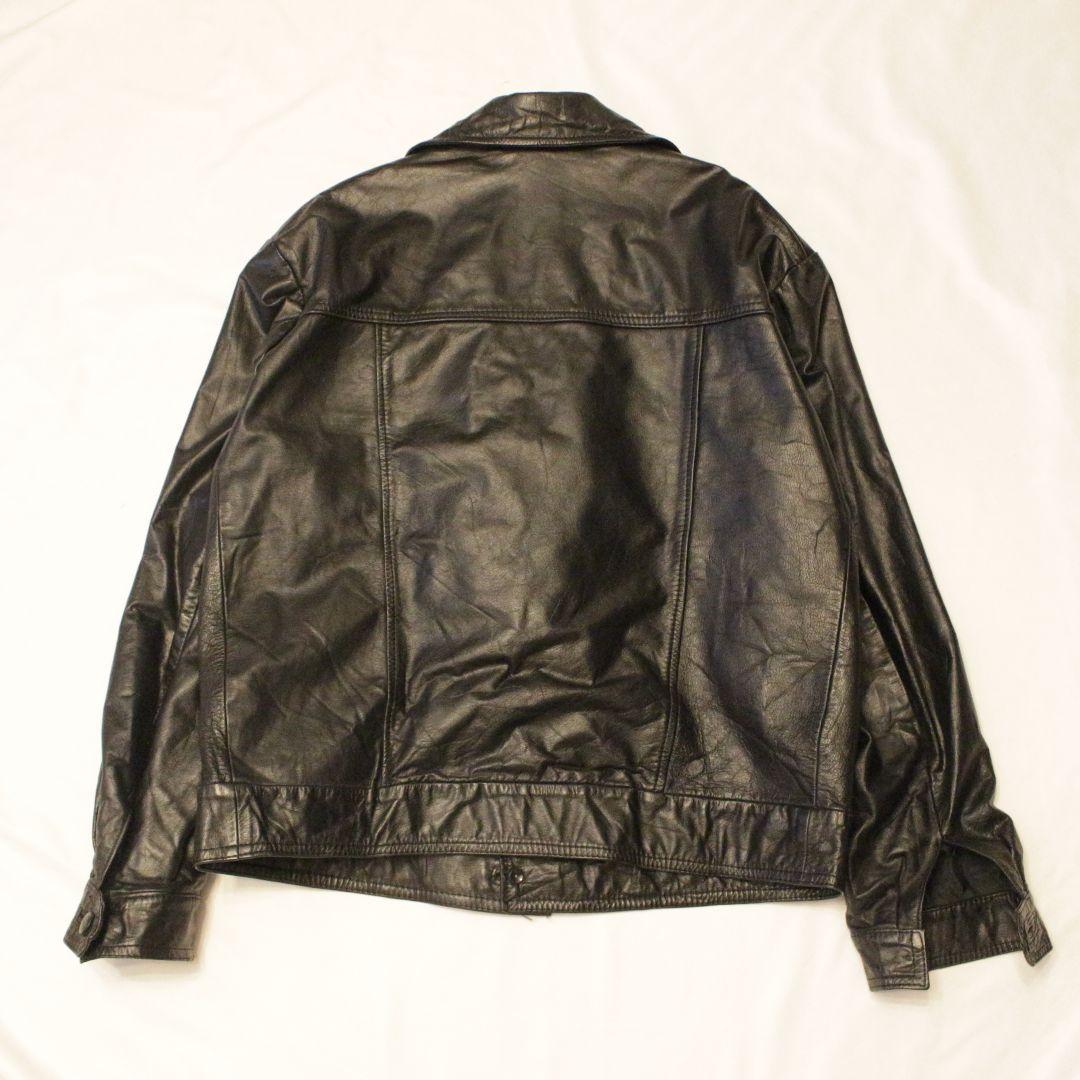レザージャケット gジャン トラッカージャケット ブラック