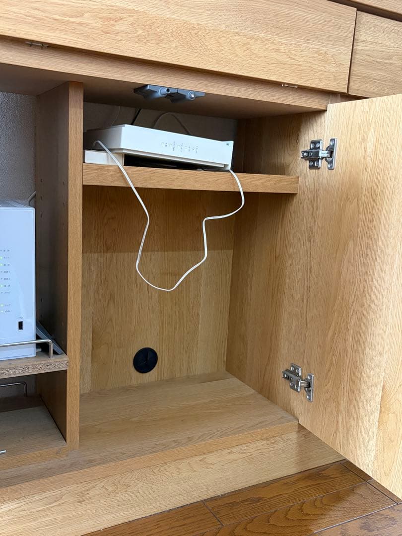 収納家具　サイドボード　木製キャビネット　W90 D30 H85