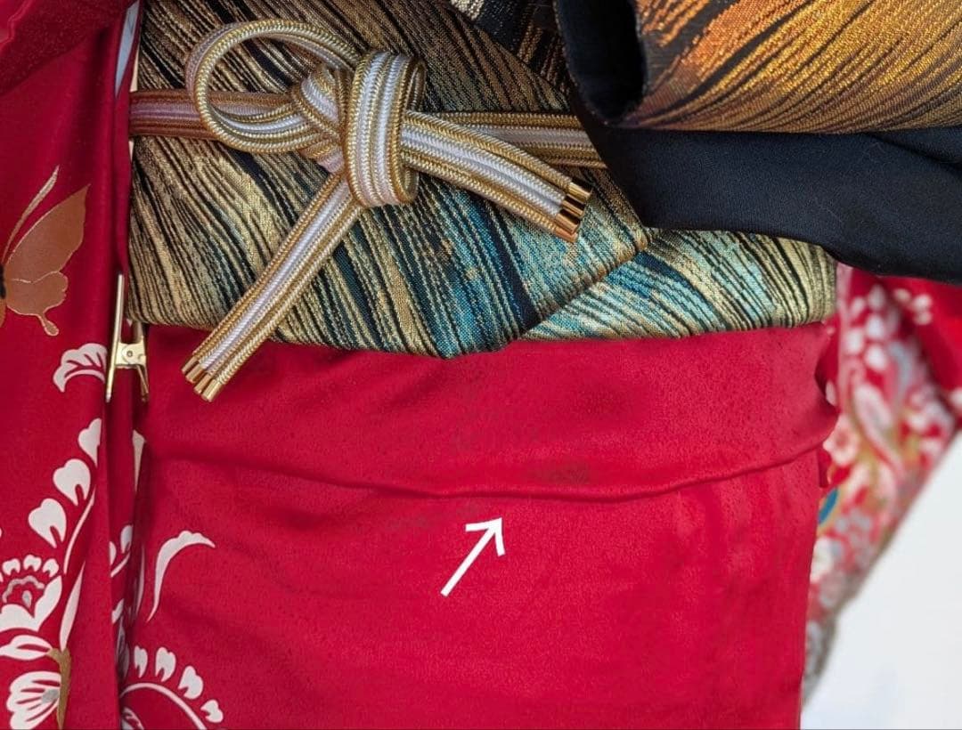 振袖フルセット身丈167裄69 後藤久美子ブランド 金銀彩 赤逸品 成人式卒業式