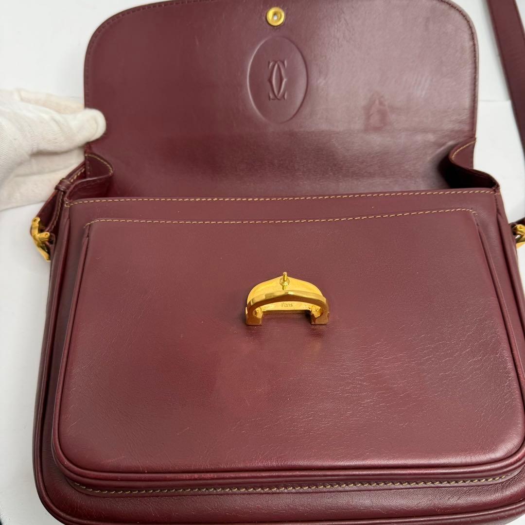 【良品✨️】Cartier カルティエ ショルダーバッグ マストライン フラップ