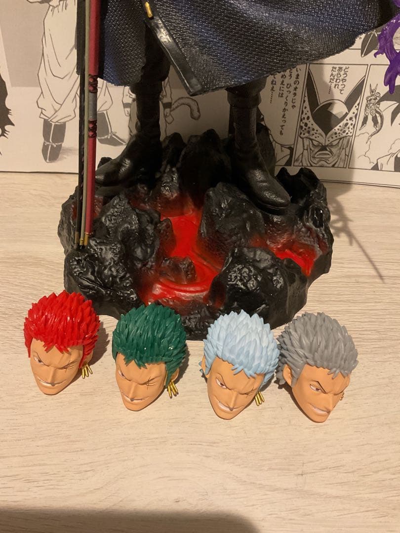 ワンピース ロロノア・ゾロ ガレージキット フィギュア　三刀流　超大型タイプ