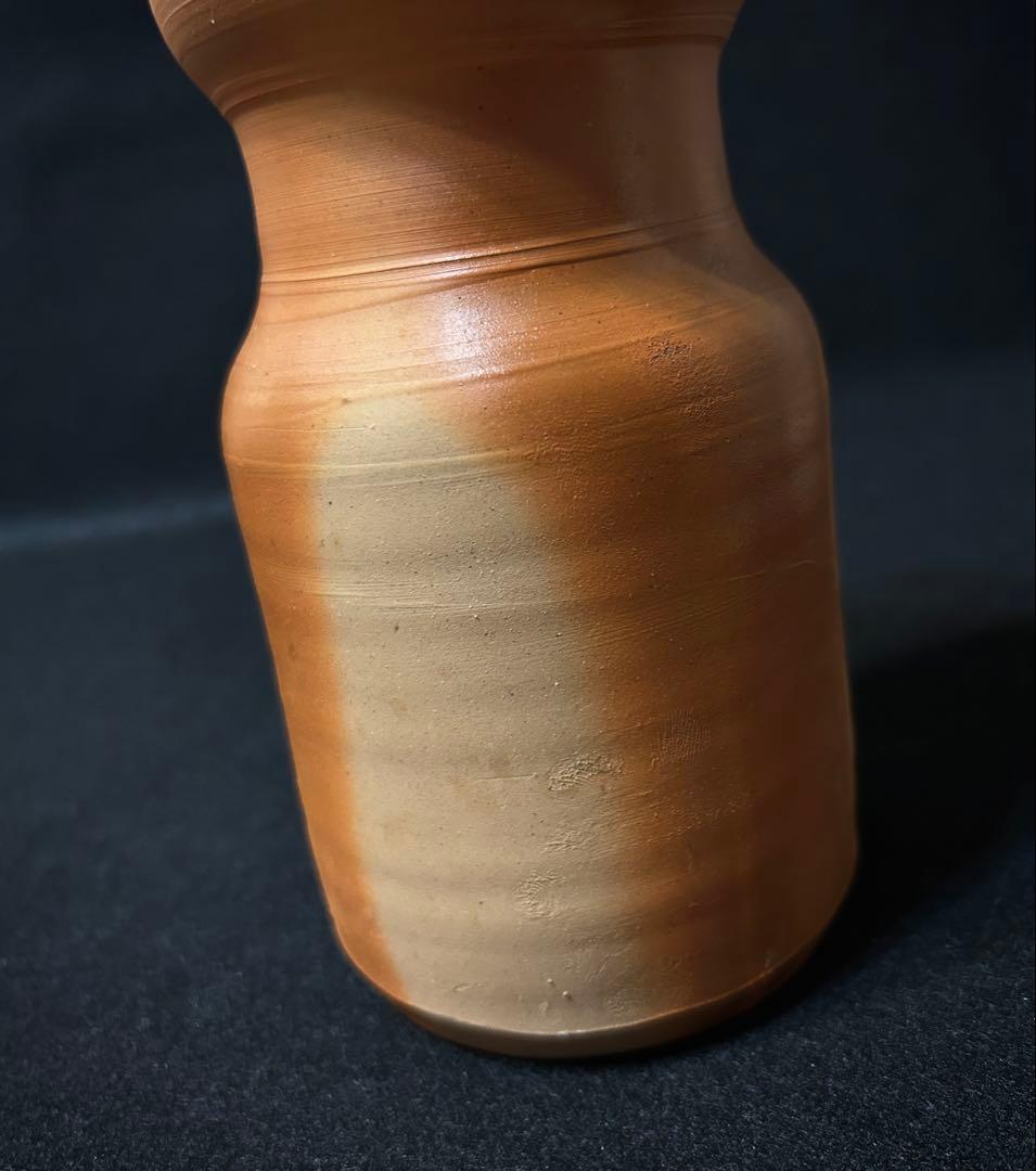 備前焼 藤原雄 緋襷 花瓶 人間国宝 陶芸 備前