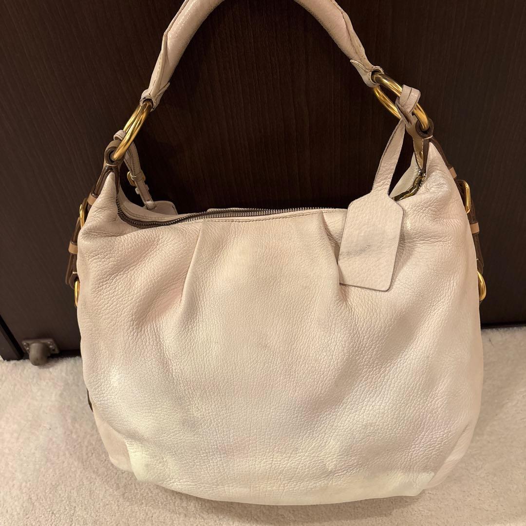 PRADA ベージュ ショルダーバッグ