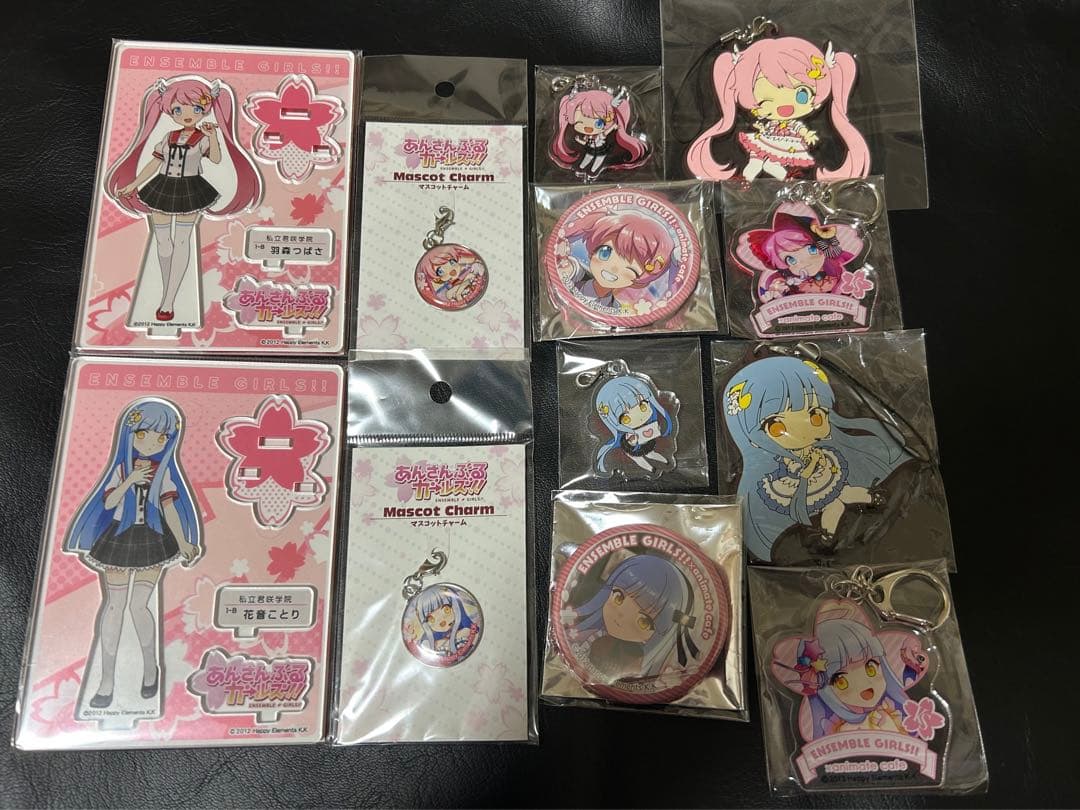 あんガル　羽森つばさ　花音ことり 　アクスタ　ラバスト　缶バッジ　メリメロ