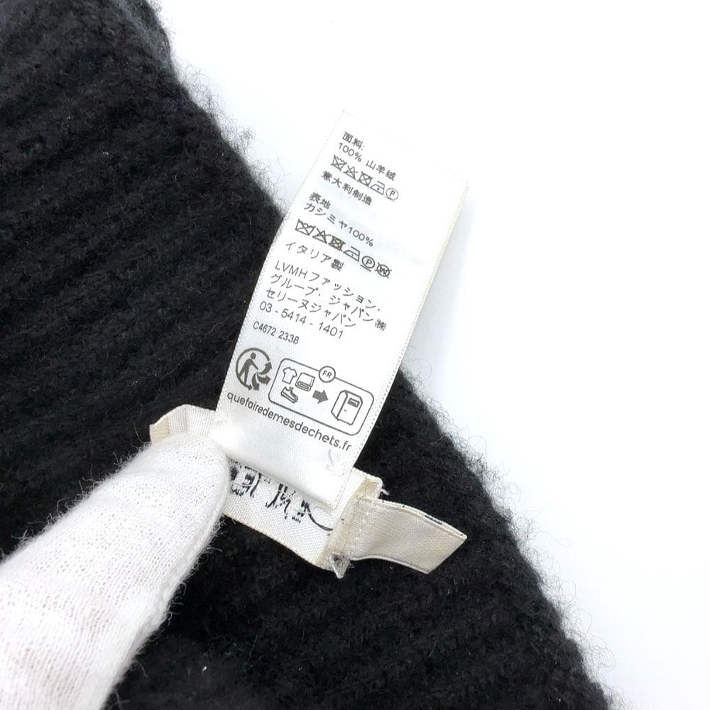 ◇セリーヌ◇2AA32384D/カシミヤ/トリオンフ/ニットキャップ/帽子