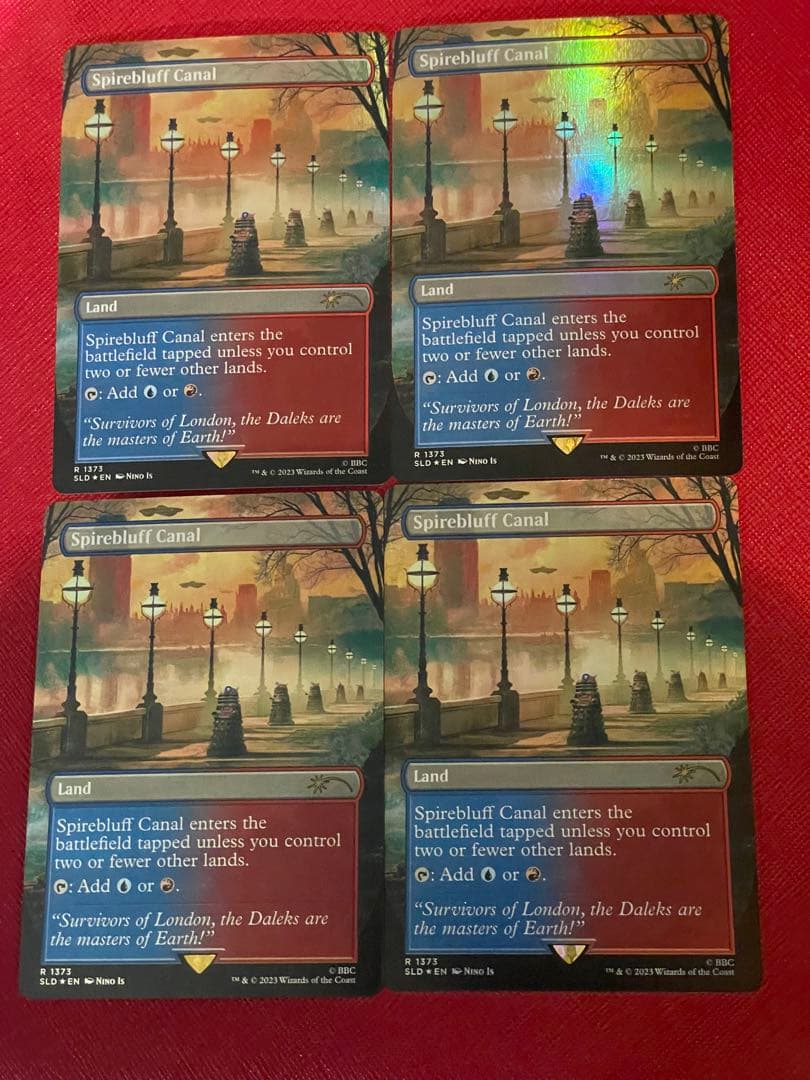 MTG 尖塔断の運河 foil 4枚 secret lair ドクターフー