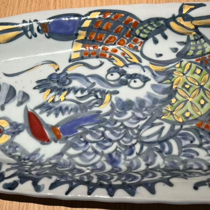 陶芸家　梅田純一　５月人形飾り皿　1式