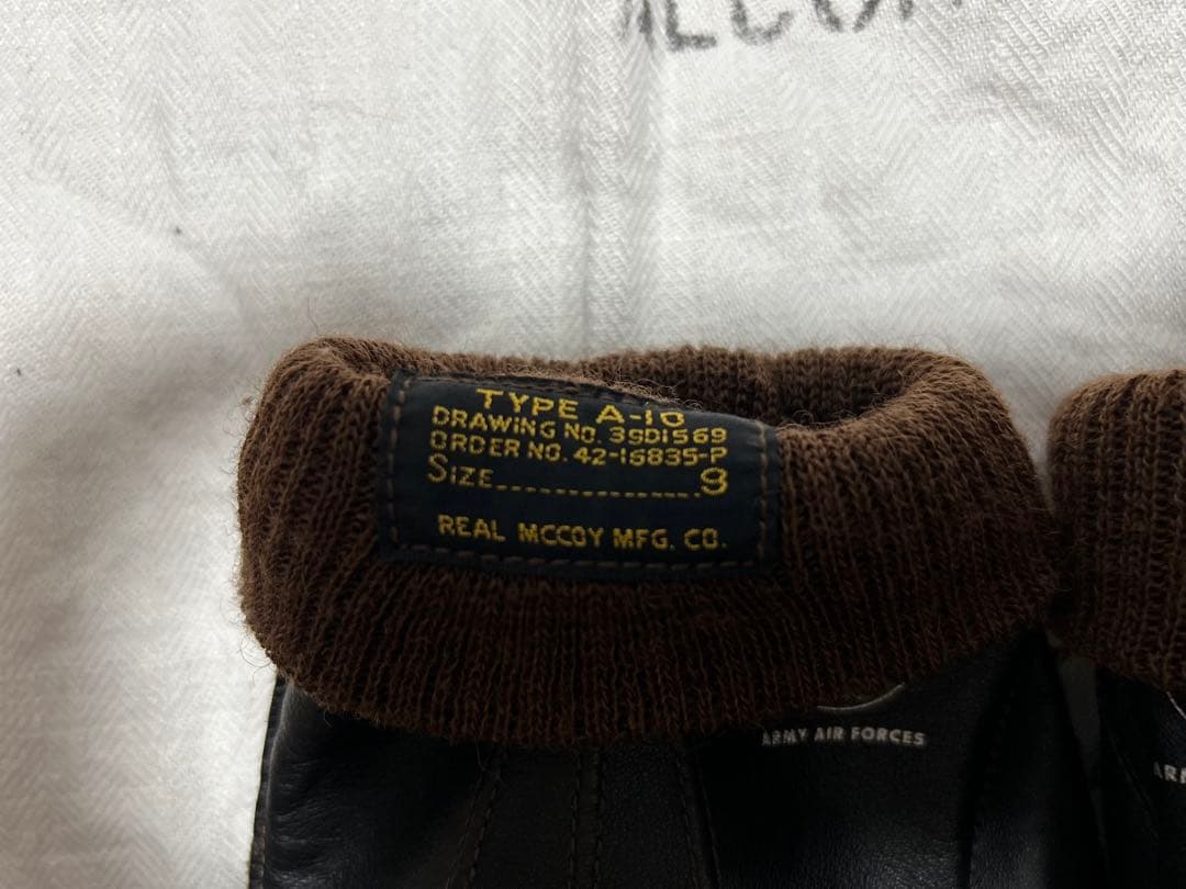 C*e様 美品　リアルマッコイズ　シールブラウンA-10グローブ