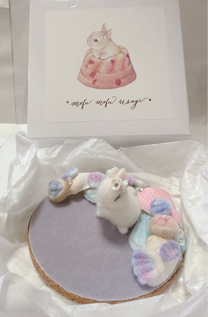 mofu mofu usagi作家 テディベア ハンドメンドぬいぐるみ うさぎ